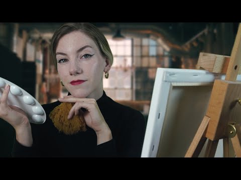 ASMR 🎨🖌🖼 Dramatic Artist Paints Your Portrait | Roleplay, Paintbrush Sounds, Personal Attention