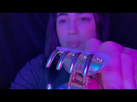 ASMR| Plucking,Scratching,Clipping ALL YOUR NEGATIVITY AWAY | CLICKY Whispers For SLEEP 🖤