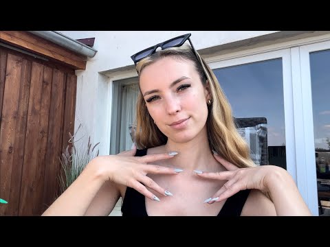 ASMR in der Sonne☀️ (collarbone tapping, mouth sounds, tapping..) german/deutsch