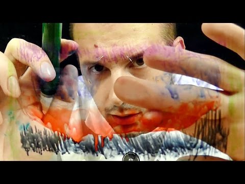 ASMR Role Play - Marker Face Paint&Touching for Your Relaxation. Personal attention.
