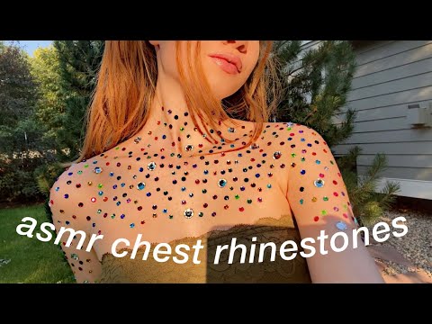 ASMR- body rhinestone sounds (tapping and scratching)