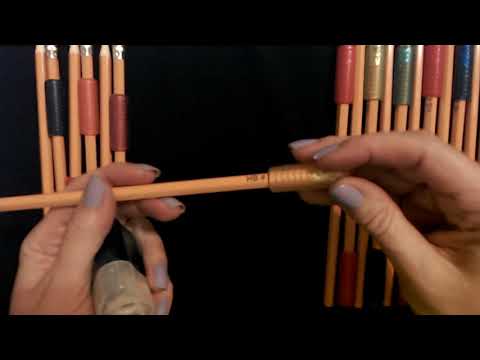 ASMR | Sharpening Pencils + Inaudible Whispering
