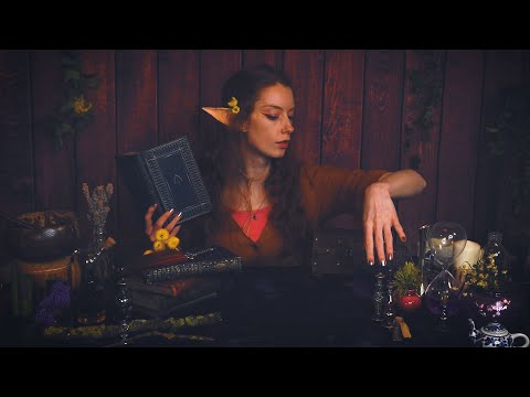 ASMR Potion Making With Omylia The Elf  🧪 Apothecary Roleplay (Fizzing, Bubbling, Layered Sounds)
