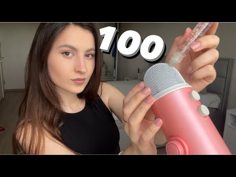Asmr 100 Triggers in One Hour & No Talking Asmr