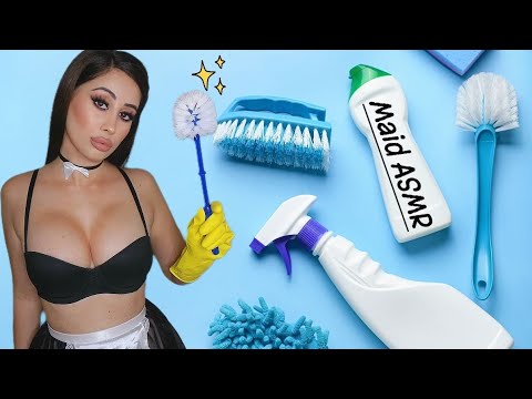 🪣🧼Maid Roleplay Asmr●cleaning your home❤️
