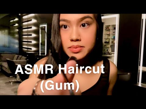 ASMR: ✂️ Haircut Roleplay | Hair Brushing and Cutting From Your Favorite Stylist 💤 | Gum Chewing |