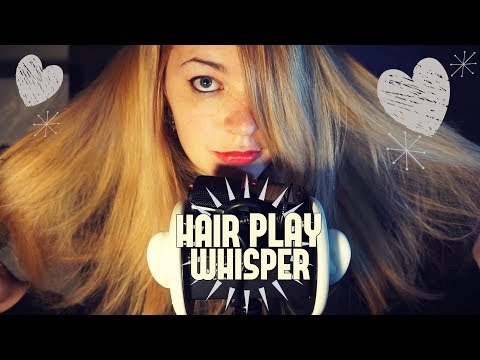 ASMR Relax with me! Soothing Whispering, Hair play, Finger Fluttering [Binaural]