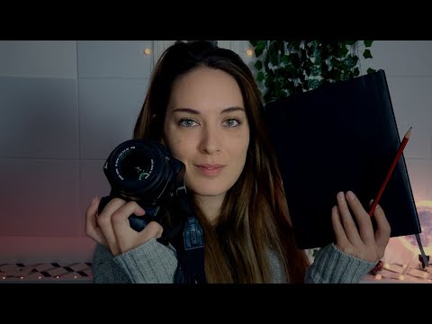 ASMR | Taking Your Picture & Drawing Your Portrait (Soft Spoken)