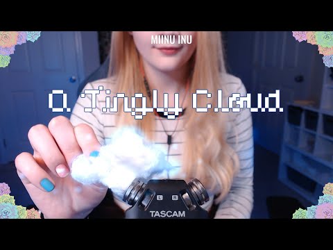 ASMR Tingly Cloud Sounds ( Ear cleaning / cottonballs / qtips )