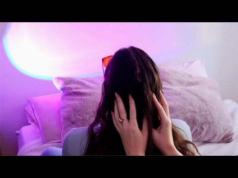 ASMR on my friend Sam 🧘‍♀️💜 (back scratching, hair combing, whispering)