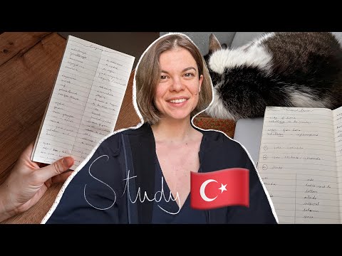 Study Turkish with me 🇹🇷  Intermediate level, vocabulary expansion #studywithme