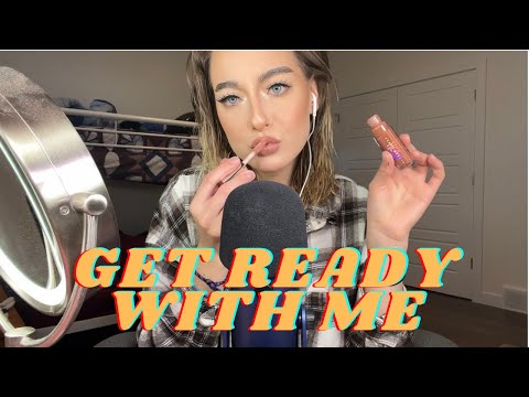 ASMR ✨ get ready with me; whisper rambles & wondering if I look good in brown