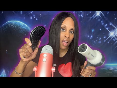 ASMR Fast and Aggressive Mouth Sounds, Blow Drying Your Hair