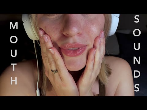 ASMR | Doing ASMR with my Body: Spit painting, Mouth sounds, finger flutters, stomach sounds lol