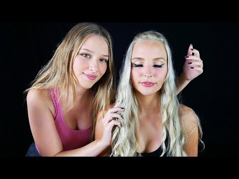 ASMR Giving each other tingles