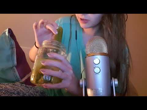 Pickle eating | ASMR juicy eating sounds | going full on pickle lady