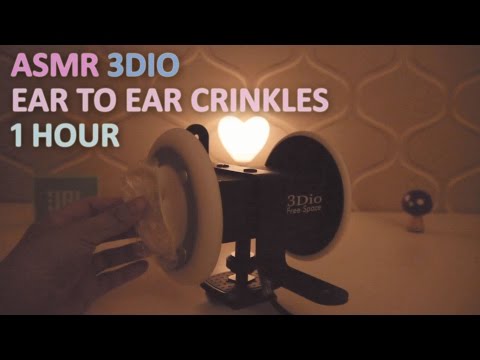 ASMR. 1 Hour of Soft Crinkles All Over Your Ears 내귀에 비닐 for Relaxation