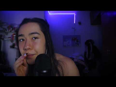 1 minute ASMR | Mouth Sounds, Tapping, Brushing