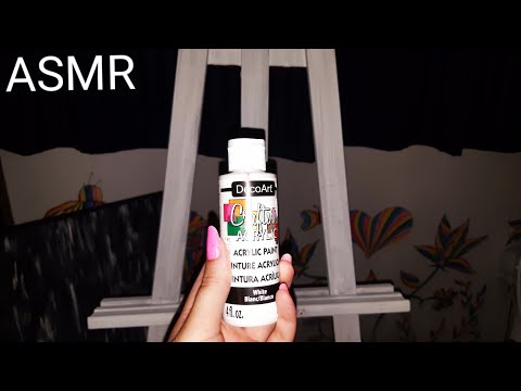 ASMR | painting my easle white