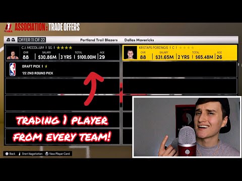 Trading Away One Player From Every NBA Team… ( ASMR ) NBA2K21