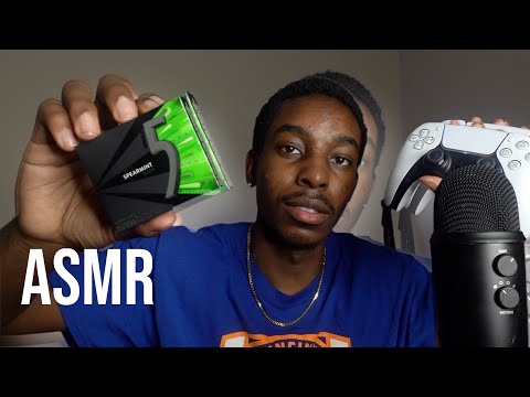 [ASMR] Controller sounds and whispers for deep sleep ( gum chewing)