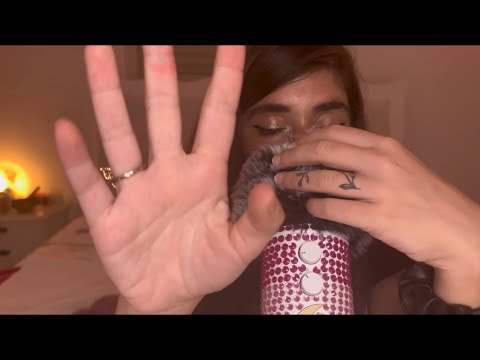 ASMR hand movements with repeated phrase words for sleep 💛
