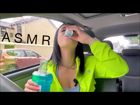 ASMR | Shopping Haul, Smoking & Mouth Wash?! 😂 (Whispering, Tapping & Liquid Sounds)