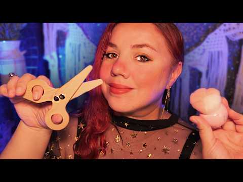 ASMR Wooden Makeup & Hair MAKEOVER Roleplay