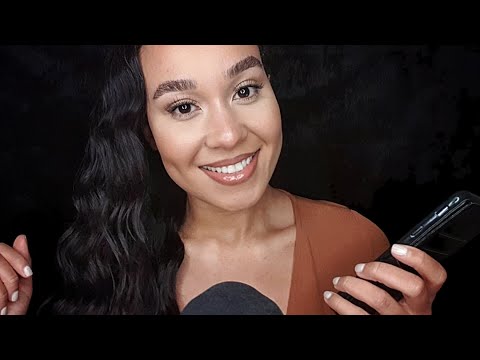 ASMR Tracing Your Name (Soft Whispers, Finger tracing, Tongue Clicking)