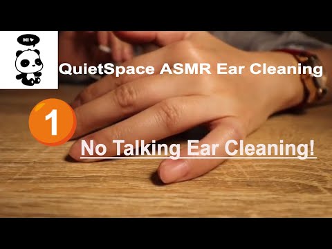 ASMR Ear Cleaning FIRST VIDEO! Let me take you to Quiet Space ~~No talking and lots of triggers!