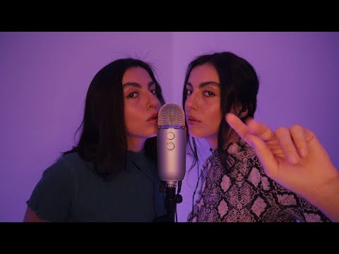 ASMR Twin | Mouth Sounds, Triggers, Inaudible Whispers, Binaural Layered