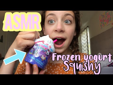 ASMR| Squishy in Frozen Yogurt!?! Full of suprises!