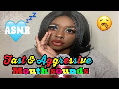 ASMR Fast & Aggressive Mouth Sounds That will make u sleep comfortably tonight 💤 #asmr #mouthsounds
