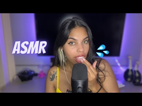 ASMR INTENSE SPIT PAINTING | WET MOUTH SOUNDS