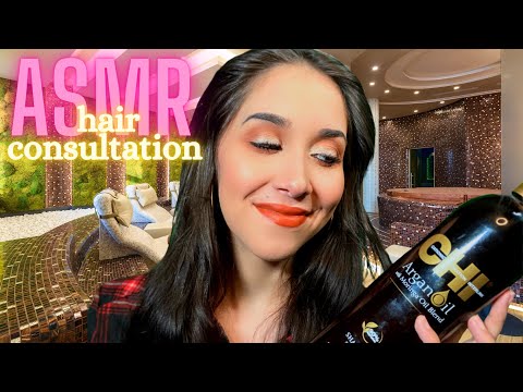 ASMR ROLEPLAY | Quick Hair consultation ~ whispered~ typing~ tapping