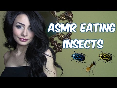 🐛 ASMR EATING INSECTS 🐛 (Crunching & Crinkly Sounds, Whisper/Soft Spoken, Nail Tapping)