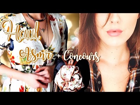 HAUL 👗 ASMR 2017 + CONCOURS : Chuchotement Intense - Whispering Trigger - ear to ear - relaxation