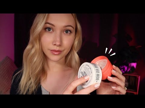 ASMR Tingly Lid Sounds, Gentle Product Tapping + Whispering 💤