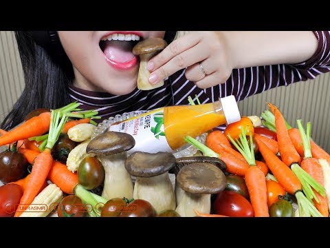 ASMR Mukbang vegetables platter,extreme crunchy eating sounds,+食べる,咀嚼音,먹방,이팅, gulp 사운드,bj| LINH-ASMR