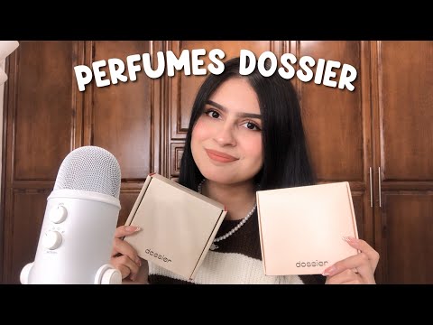 ASMR | unboxing de perfumes ft. dossier 🌧️ *whispering y soft spoken*