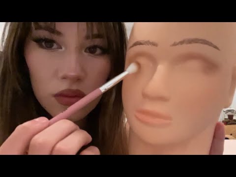doing a mannequin’s makeup (asmr)