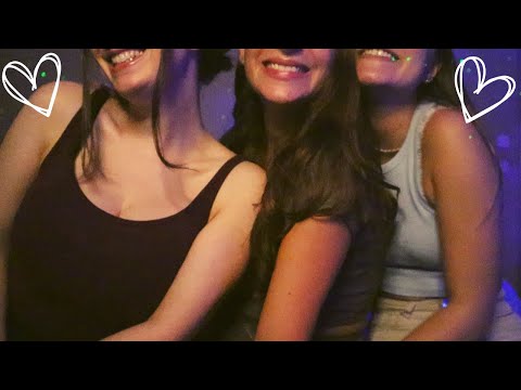 ASMR With My Best Friends (Hair Brushing, Back Scratching & Tracing and More) (German Asmr)