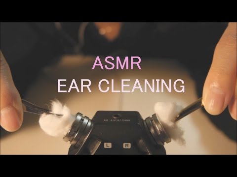 ASMR. 솜+핀셋귀청소 Ear Cleaning w/cotton&forceps for relaxation.(no talking)