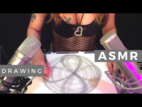 ASMR | Basic Drawing Warm Up Exercises (Continuous Pencil Sounds)