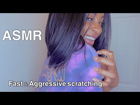 ASMR | Fast & Aggressive T-Shirt Scratching For 1 Min