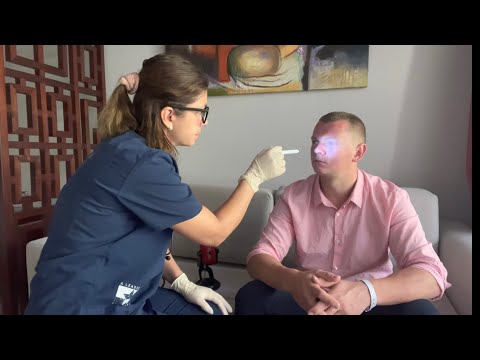 ASMR [Real Person] Sassy Doctor Cranial Nerve Exam (Eye Exam, Face Exam, Ears Exam) Soft Spoken RP