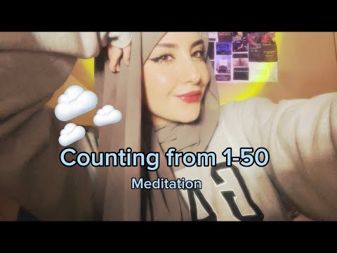 #asmr counting from 1-50 to fall asleep 💤 رح تناموا باقل من ١٠ دقائق 🤍