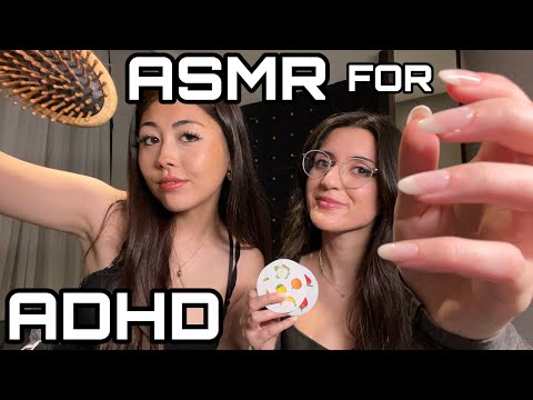 ASMR for ADHD ft. EdaFoxx (focus tests, personal attention, fast & chaotic) 💤✨
