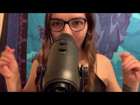 ASMR Plucking Negative Energy~Whisper, Fast Hand Movements, Tongue Clicking & Repeated Words
