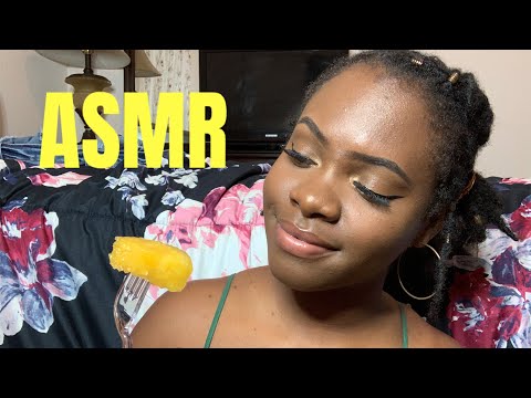 ASMR Eating Juicy Pineapple and Watermelon (Eating Sounds)